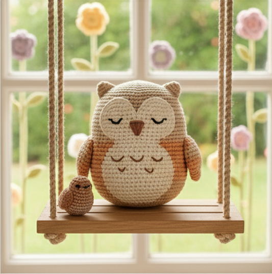 Sleepy Owl Crochet Pattern- Easily Crochet - PDF Download
