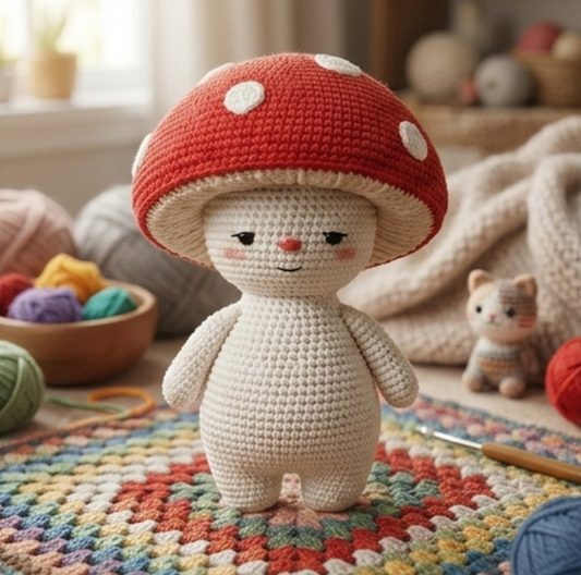 Mushroom Guy Crochet Pattern - Easily Crochet - PDF Download