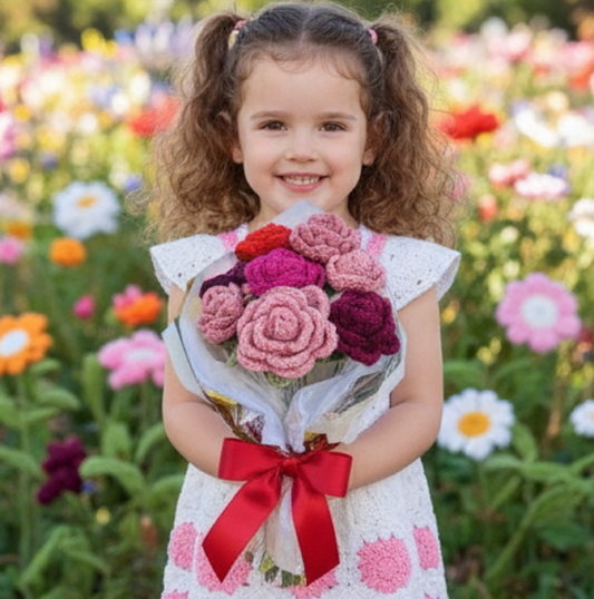 Flowers crochet pattern- Easily Crochet - PDF Download