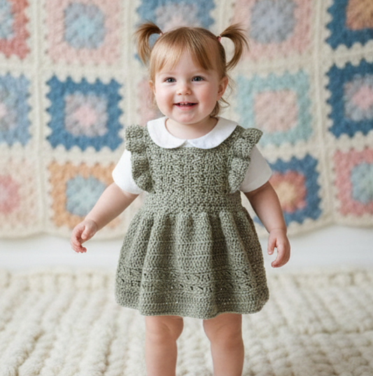 Crochet Baby Girl Dress Pattern- Easily Crochet - PDF Download