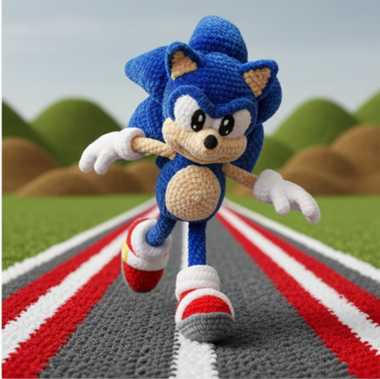 Blue Hedgehog crochet pattern- Easily Crochet - PDF Download