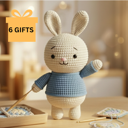 Easter Bunny crochet pattern- Easily Crochet - PDF Download