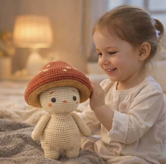 Brown Mushroom Crochet Pattern - PDF Download